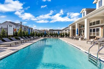 Resort-style pool with heated spa